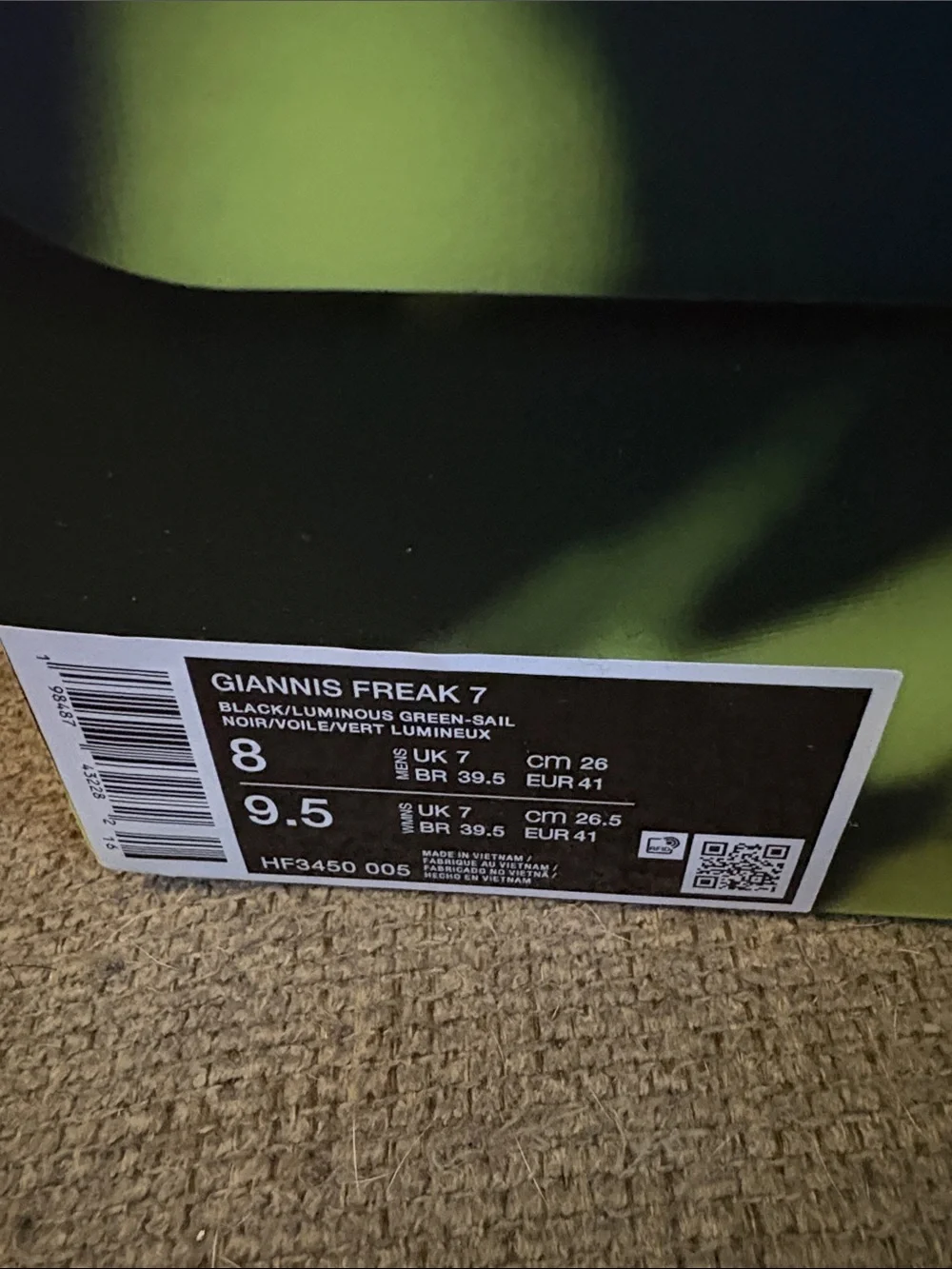 Nike Black and Volt Men's Athletic Trainers